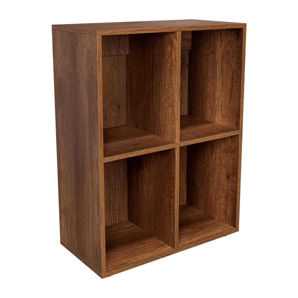 Biblioteca Otto caramelo 80x60cm con Cuatro Compartimientos - Bibliotecas | Bylmo