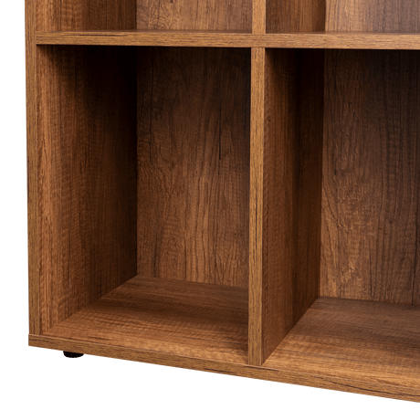 Biblioteca Otto caramelo 80x60cm con Cuatro Compartimientos - Bibliotecas | Bylmo