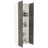 Alacena Rossi Blanco y Olivo 61.1x195cm sin Cajones y con Dos Puertas - ALACENAS Y MUEBLES MICROONDAS | Bylmo