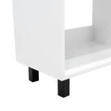 Rack de TV Tunez Blanco Marquez 160x47.5cm Para TV Hasta 70 Pulgadas sin Cajones y con Patas - Muebles para TV | Bylmo
