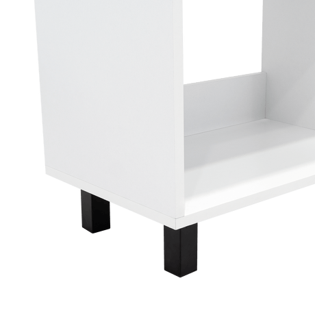 Rack de TV Tunez Blanco Marquez 160x47.5cm Para TV Hasta 70 Pulgadas sin Cajones y con Patas - Muebles para TV | Bylmo