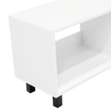 Rack de TV Tunez Blanco Marquez 160x47.5cm Para TV Hasta 70 Pulgadas sin Cajones y con Patas - Muebles para TV | Bylmo