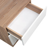 Mesa de Noche Nebraska Miel 50x52.6cm con Un Cajón - MESAS DE NOCHE | Bylmo