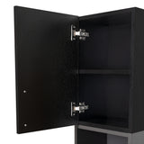 Gabinete de Baño Madrid Wengue y Plomo 30x80cm Rectangular sin Espejo y con Dos Entrepaños - Gabinetes | Bylmo