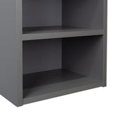 Gabinete de Baño Madrid Wengue y Plomo 30x80cm Rectangular sin Espejo y con Dos Entrepaños - Gabinetes | Bylmo