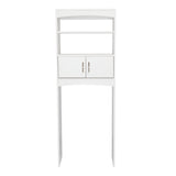 Ahorrador de Espacio para Baño Malta Blanco 60.6x165cm con Un Cajón y con Un Entrepaño