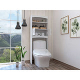 Ahorrador de Espacio para Baño Malta Blanco 60.6x165cm con Un Cajón y con Un Entrepaño