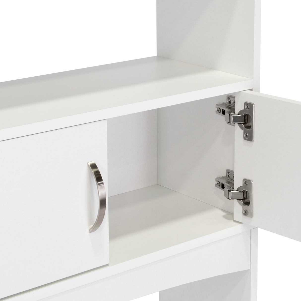 Ahorrador de Espacio para Baño Malta Blanco 60.6x165cm con Un Cajón y con Un Entrepaño