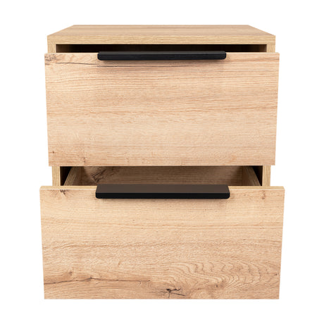 Mesa de Noche Kaia Duna 41x48cm con Dos Cajones - Mesas de Noche | Bylmo