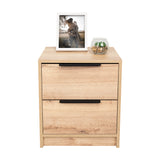 Mesa de Noche Kaia Duna 41x48cm con Dos Cajones - Mesas de Noche | Bylmo