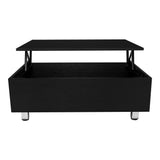 Mesa de Centro Gambia Wengue 80x29.75cm Rectangular con Patas y con Compartimientos - Mesas | Bylmo