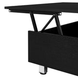 Mesa de Centro Gambia Wengue 80x29.75cm Rectangular con Patas y con Compartimientos - Mesas | Bylmo