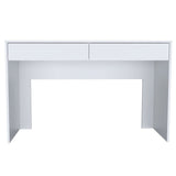 Escritorio Acre Blanco 120.2x75cm Con Dos Cajones