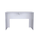 Escritorio Acre Blanco 120.2x75cm Con Dos Cajones