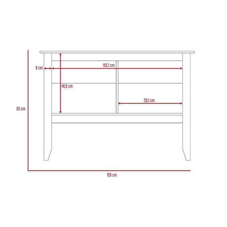 Arrimo Essential Wengue 85x120cm con Dos Compartimientos y con Patas - Bifes | Bylmo