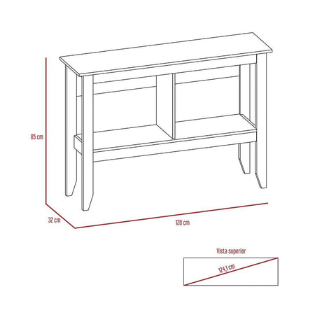 Arrimo Essential Wengue 85x120cm con Dos Compartimientos y con Patas - Bifes | Bylmo