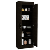 Alacena Nepal Wengue 60x169.9cm sin Cajones y con Dos Puertas - ALACENAS Y MUEBLES MICROONDAS | Bylmo
