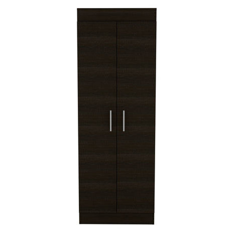Alacena Nepal Wengue 60x169.9cm sin Cajones y con Dos Puertas - ALACENAS Y MUEBLES MICROONDAS | Bylmo