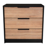 Cómoda Kaia Miel 70x68.7cm De Tres Hileras con Tres Cajones - Cajoneras | Bylmo