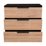 Cómoda Kaia Miel 70x68.7cm De Tres Hileras con Tres Cajones - Cajoneras | Bylmo