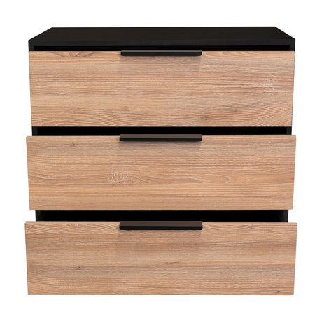 Cómoda Kaia Miel 70x68.7cm De Tres Hileras con Tres Cajones - Cajoneras | Bylmo