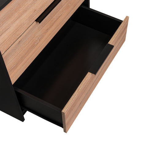 Cómoda Kaia Miel 70x68.7cm De Tres Hileras con Tres Cajones - Cajoneras | Bylmo