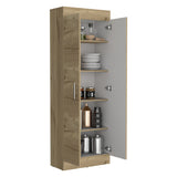 Alacena Nepal Duna y Blanco 60x169.9cm sin Cajones y con Dos Puertas - ALACENAS Y MUEBLES MICROONDAS | Bylmo