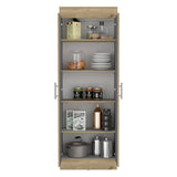 Alacena Nepal Duna y Blanco 60x169.9cm sin Cajones y con Dos Puertas - ALACENAS Y MUEBLES MICROONDAS | Bylmo