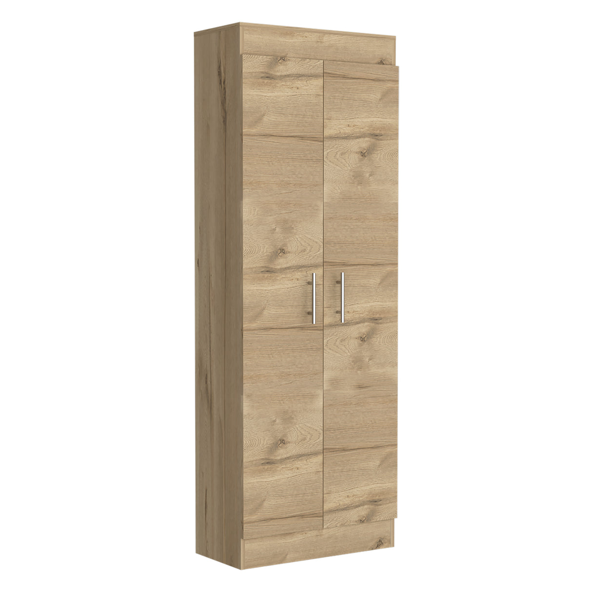 Alacena Nepal Duna y Blanco 60x169.9cm sin Cajones y con Dos Puertas - ALACENAS Y MUEBLES MICROONDAS | Bylmo