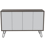 Bifé Vassel Habano y Blanco 117.1x75.6cm con Cuatro Puertas y con Cuatro Compartimientos - BIFES Y ARRIMOS | Bylmo
