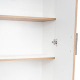 Alacena Nepal Miel y Blanco 60x170cm con Dos Puertas - Muebles Organizadores | Bylmo