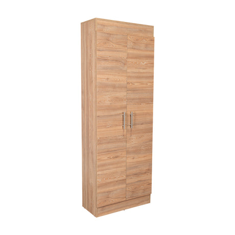 Alacena Nepal Miel y Blanco 60x170cm con Dos Puertas - Muebles Organizadores | Bylmo