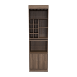 Bar Syrah Coñac 51x180cm con Un Cajón y con Ocho Portabotellas - Bares | Bylmo