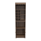 Bar Syrah Coñac 51x180cm con Un Cajón y con Ocho Portabotellas - Bares | Bylmo