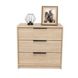 Cómoda Kaia Rovere y Blanco 70x68.7cm De Tres Hileras con Tres Cajones - Cajoneras | Bylmo