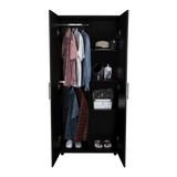 Closet Tera Wengue 80x180cm sin Cajones con 3 Entrepaños