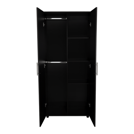 Closet Tera Wengue 80x180cm sin Cajones con 3 Entrepaños - Closets | Bylmo