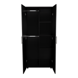 Closet Tera Wengue 80x180cm sin Cajones con 3 Entrepaños