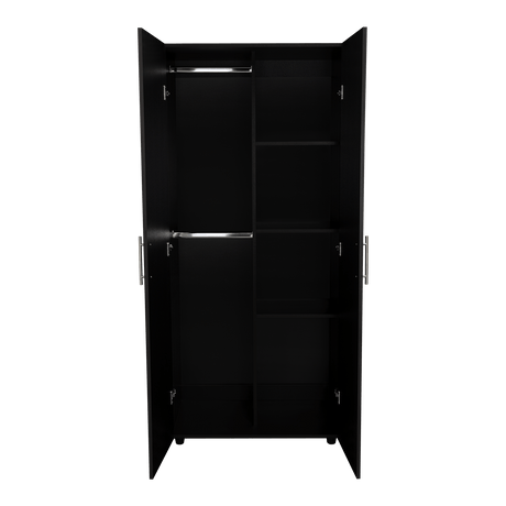 Closet Tera Wengue 80x180cm sin Cajones con 3 Entrepaños