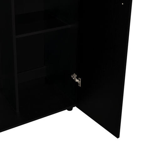 Closet Tera Wengue 80x180cm sin Cajones con 3 Entrepaños