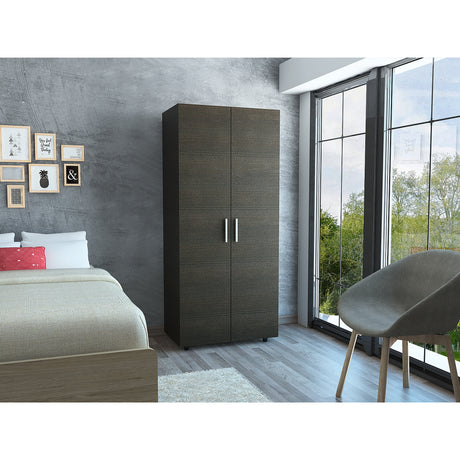 Closet Wengue 80x180.5cm sin Cajones con 2 Entrepaños - Closets | Bylmo