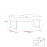 Mesa de Centro 5G rovere y Wengue 105.1x45.7cm Rectangular Extensible con Compartimiento - MESAS DE CENTRO | Bylmo