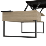 Mesa de Centro 5G rovere y Wengue 105.1x45.7cm Rectangular Extensible con Compartimiento - MESAS DE CENTRO | Bylmo
