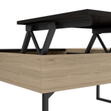 Mesa de Centro 5G rovere y Wengue 105.1x45.7cm Rectangular Extensible con Compartimiento - MESAS DE CENTRO | Bylmo