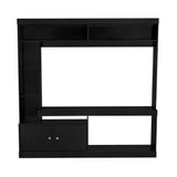 Centro de Entretenimiento Dante Wengue 180x170.6cm Para TV Hasta 45 Pulgadas con Un Cajón - Muebles para TV | Bylmo