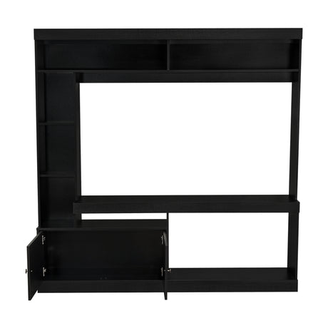 Centro de Entretenimiento Dante Wengue 180x170.6cm Para TV Hasta 45 Pulgadas con Un Cajón - Muebles para TV | Bylmo