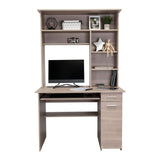 Centro de Computo Minka Bardolino 110 cm con Cajón, Puerta y Entrepaños - Escritorios y Archivadores | Bylmo