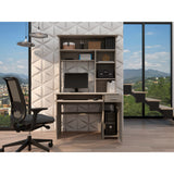 Centro de Computo Minka Bardolino 110 cm con Cajón, Puerta y Entrepaños - Escritorios y Archivadores | Bylmo