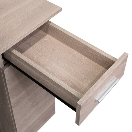 Centro de Computo Minka Bardolino 110 cm con Cajón, Puerta y Entrepaños - Escritorios y Archivadores | Bylmo