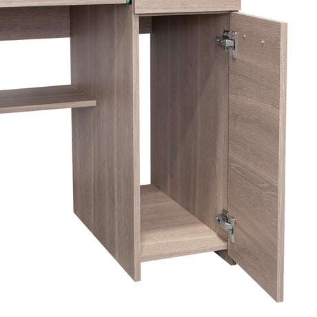 Centro de Computo Minka Bardolino 110 cm con Cajón, Puerta y Entrepaños - Escritorios y Archivadores | Bylmo